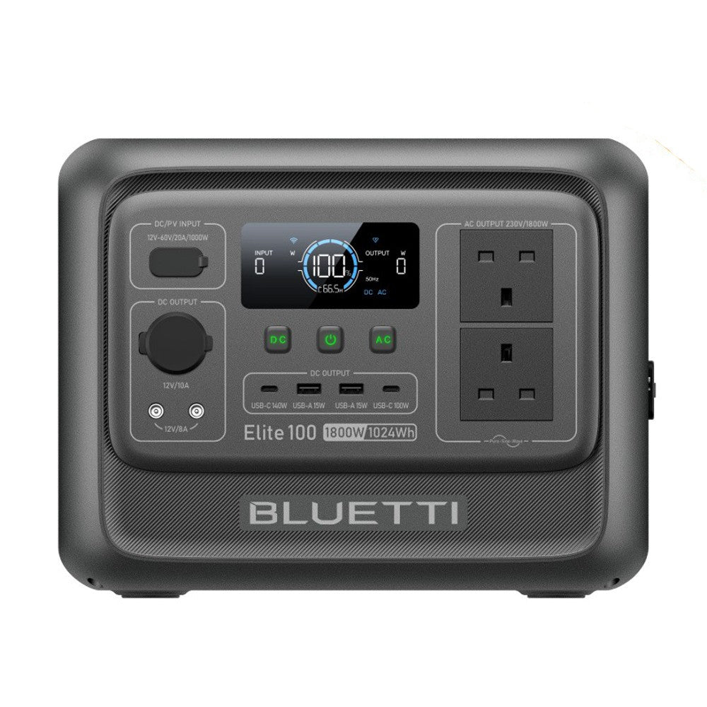 BLUETTI Elite 100 V2 1024Wh 1800W Portable Power Station Solar Generator for RV