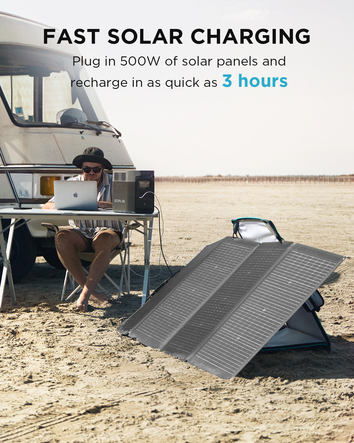 ECOFLOW DELTA 2 Portable LFP Power Station 1024Wh X-boost 2400W Solar Generator
