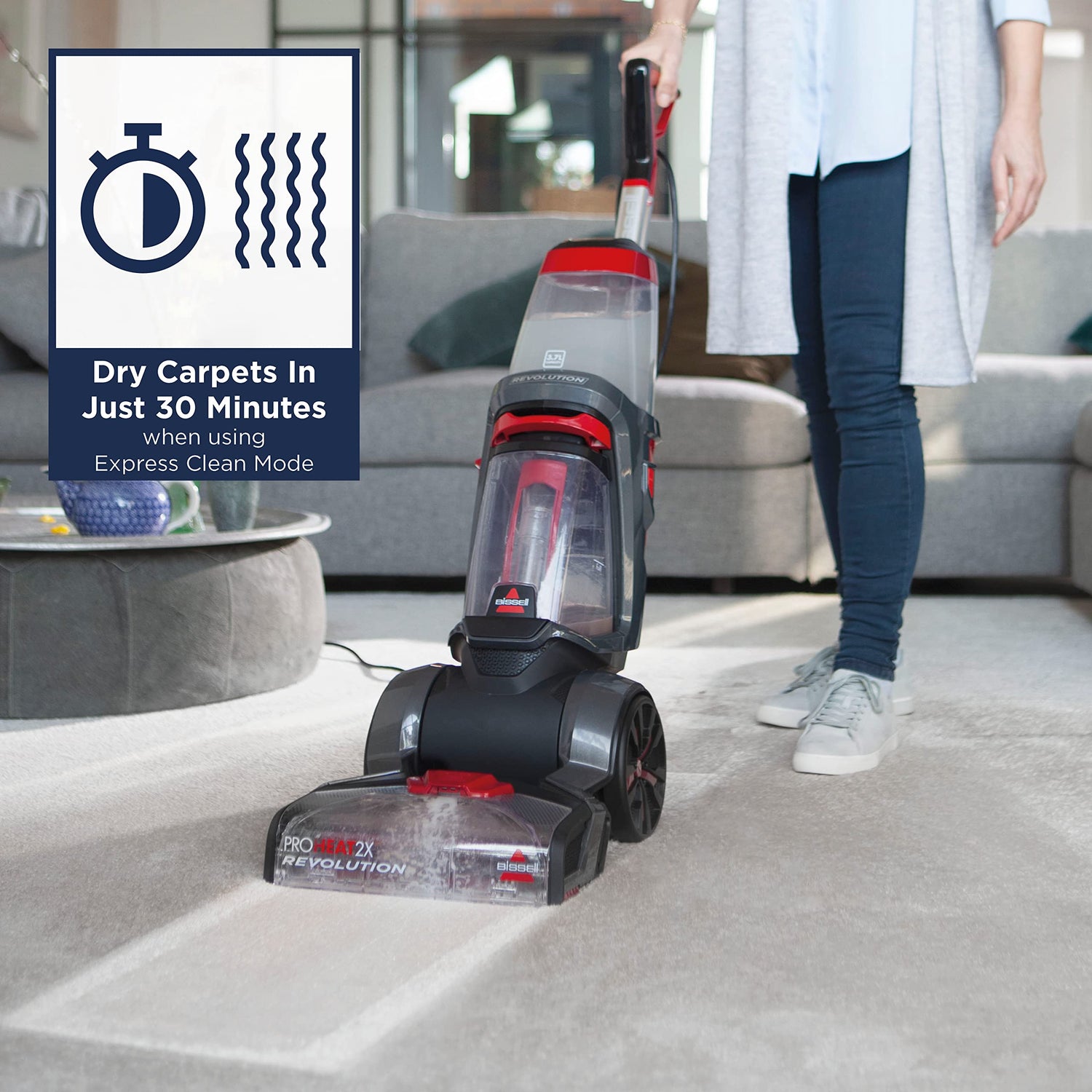 BISSELL ProHeat 2X Revolution, Carpet Cleaner, Carpet Stain Remover Outcleans the Leading Rental