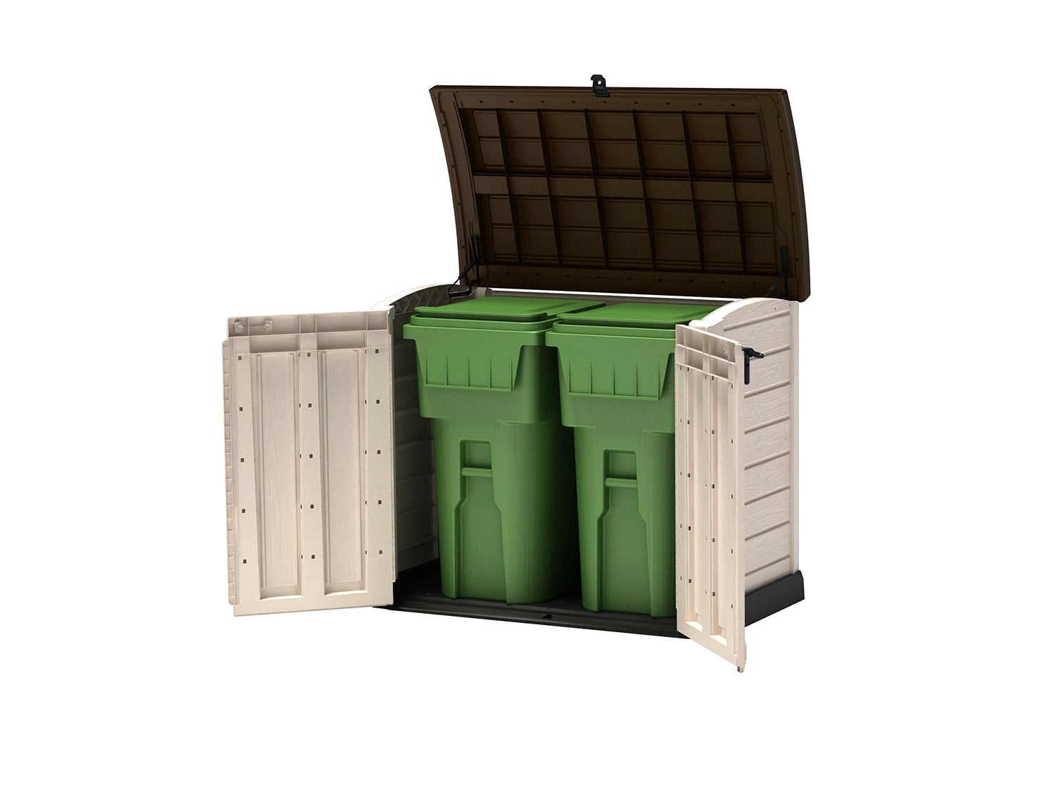 Keter Store It Arc Outdoor Garden Shed, 1200 Litres, Taupe/Beige